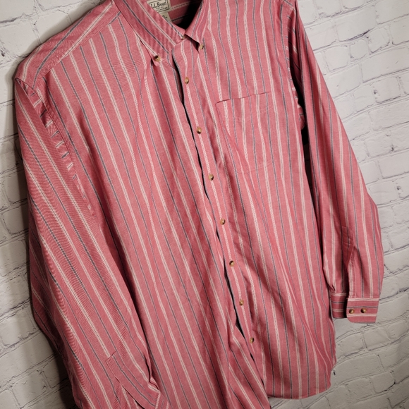 LL Bean Button Down Shirt Large Tall - Picture 7 of 12